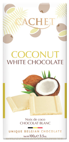 Cachet Coconut White Chocolate 100g