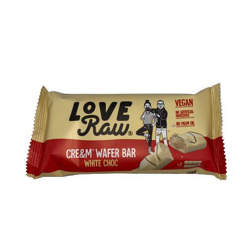Love Raw White Choc Cre&m Wafer Bar 43g