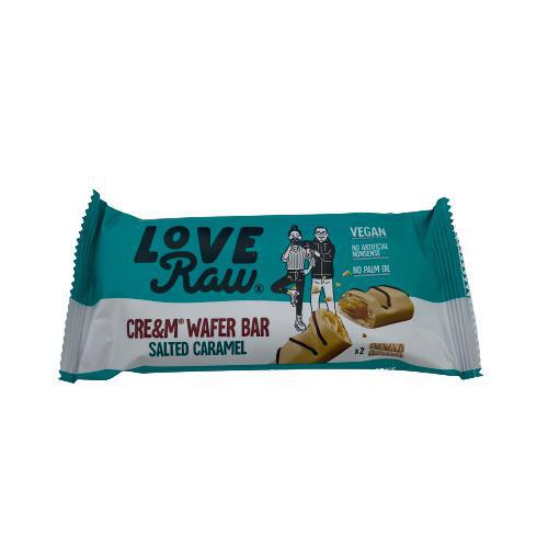 Love Raw Salted Caramel Cre&m Wafer Bar 43g