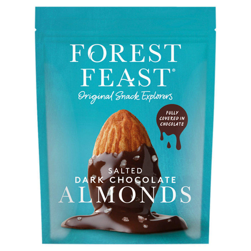 Forest Feast Salted Dark Chocolate Almonds 40g