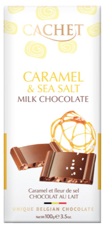 Cachet Caramel & Sea Salt Milk Chocolate 100g