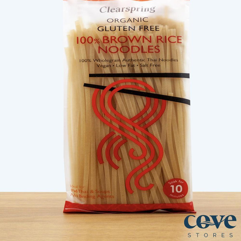 Clearspring 100% Brown Rice Noodles Organic Gluten Free 200g