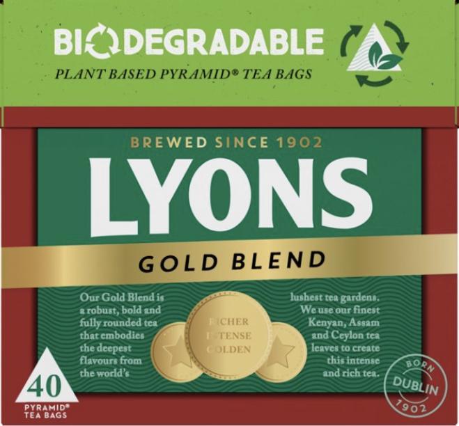 Lyons Gold Blend Tea Bags 80 Teabags Copy