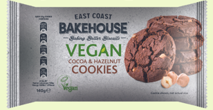 East Coast Bakehouse Cocoa & Hazelnut Vegan Cookies 140g
