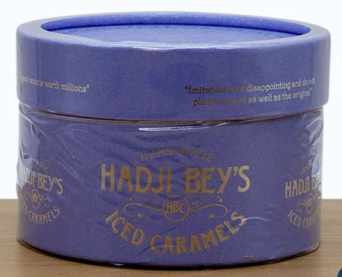 Hadji Bey's Rose Iced Caramels 250g