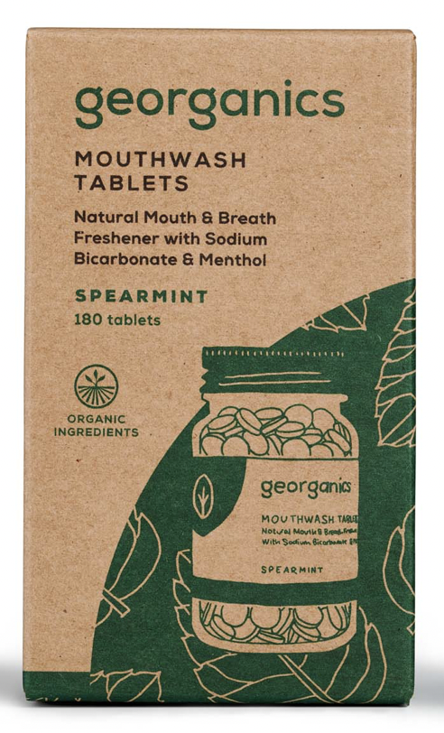 Georganics Mouthwash Tablets Spearmint 180 Tablets