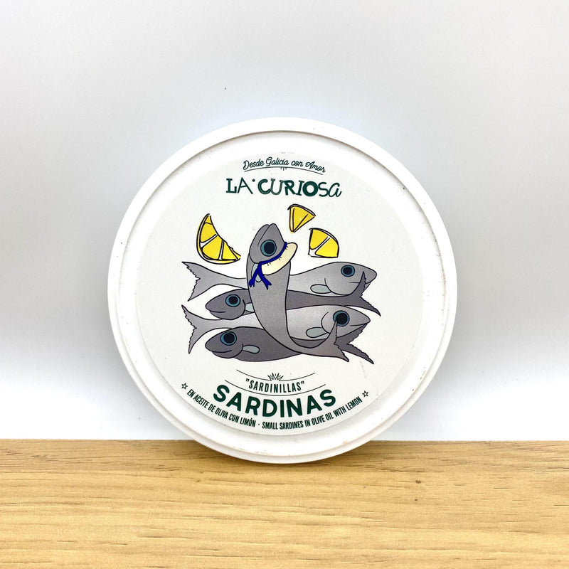 La Curiosa Baby Sardines in Olive Oil with Lemon 112g